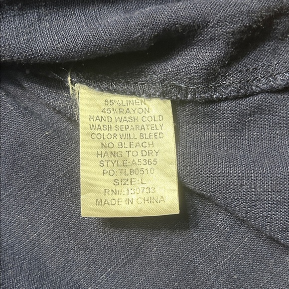 Umgee Full Size Raw Hem Folded Sleeve Tiered Linen Blend Flowy Babydoll Dress - Picture 5 of 11